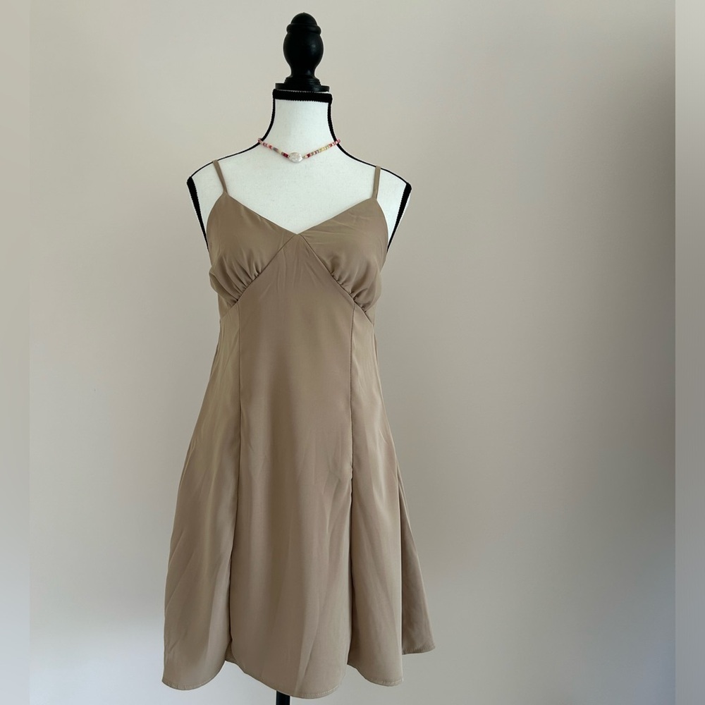 NEW Sleek Backless A-Line Cami Dress